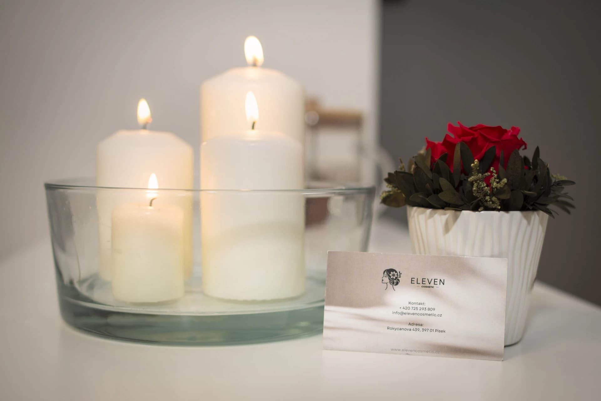 Atmosférický detail salonu Eleven Cosmetic